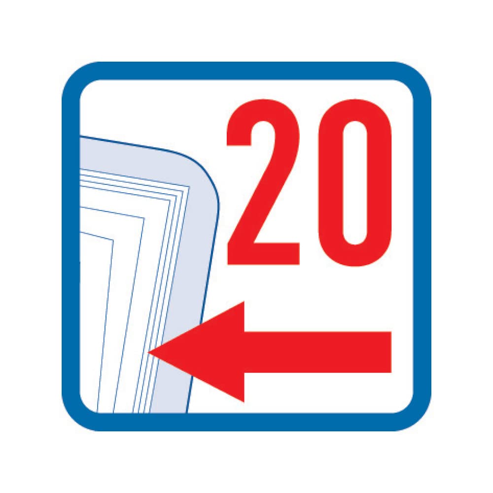Herlitz® Teczka Prezentacyjna A3 | 20 Przezroczystych Koszulek | Praktyczna Etykieta | Easy Orga to Go | Skoroszyt na Cenniki Projekty Szkice Slajdy Zdjęcia | Solidny Segregator | Wytrzymała Niebieska