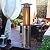 Happygrill Patio Heater, Outdoor Round Space Heater with Adjustable Heat, Wheels & True Flame, 40000 BTU Stainless Steel Patio Propane Heater Freestanding for Outdoor Use Garden Balcony BBQ Party