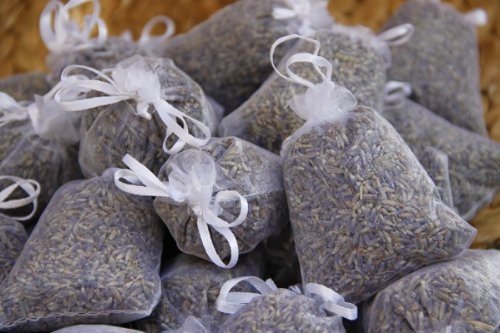 Quertee® - 10 x Bianco Sacchetti di Lavanda con