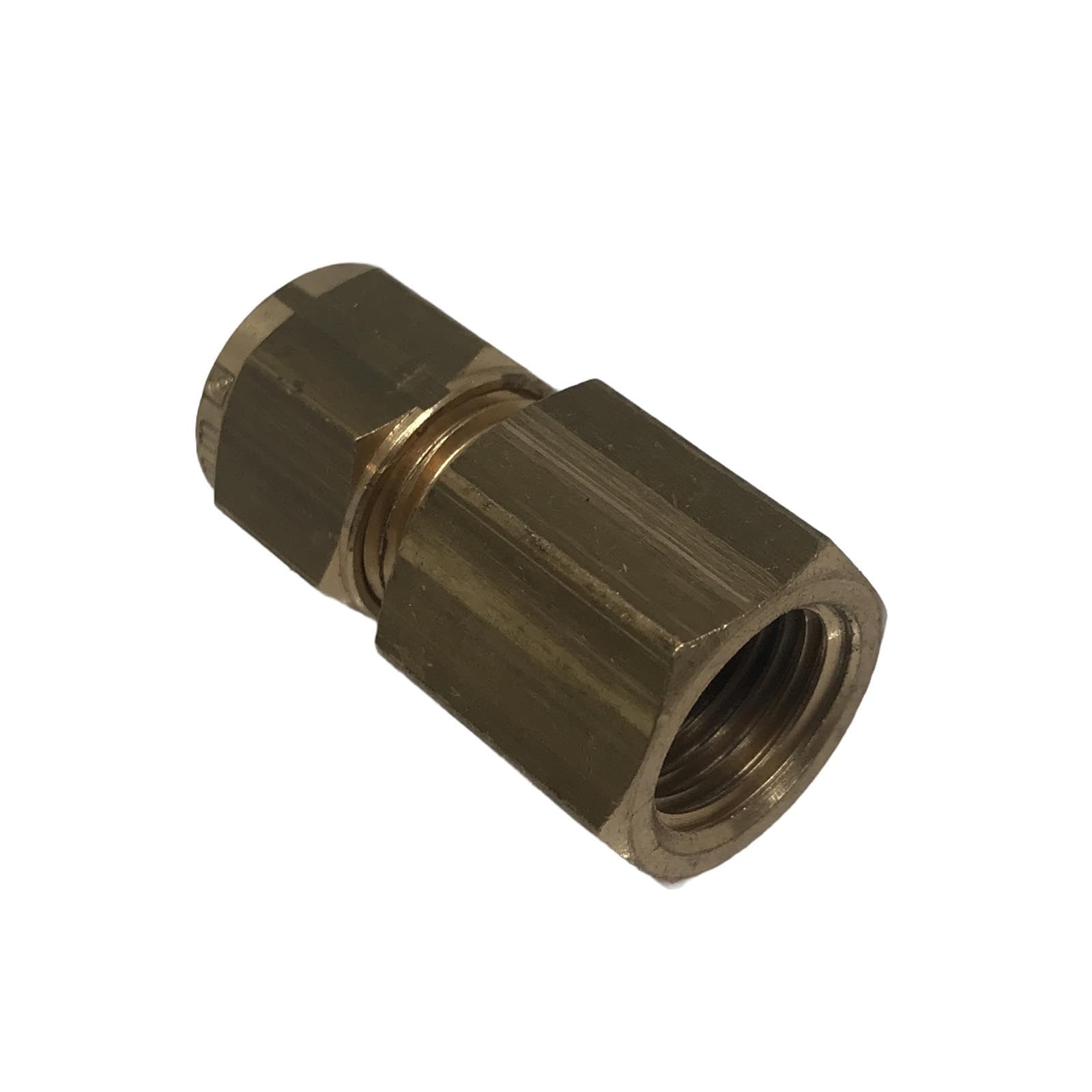 Thunderfix Women's Copper 8Mm X 1/4" Bsp Compression Coupling Brass Cxfi Pipe Fitting