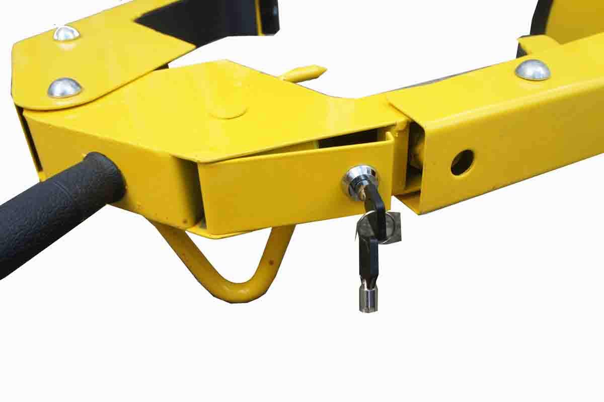 RS PRO Sabot de roue en acier jaune