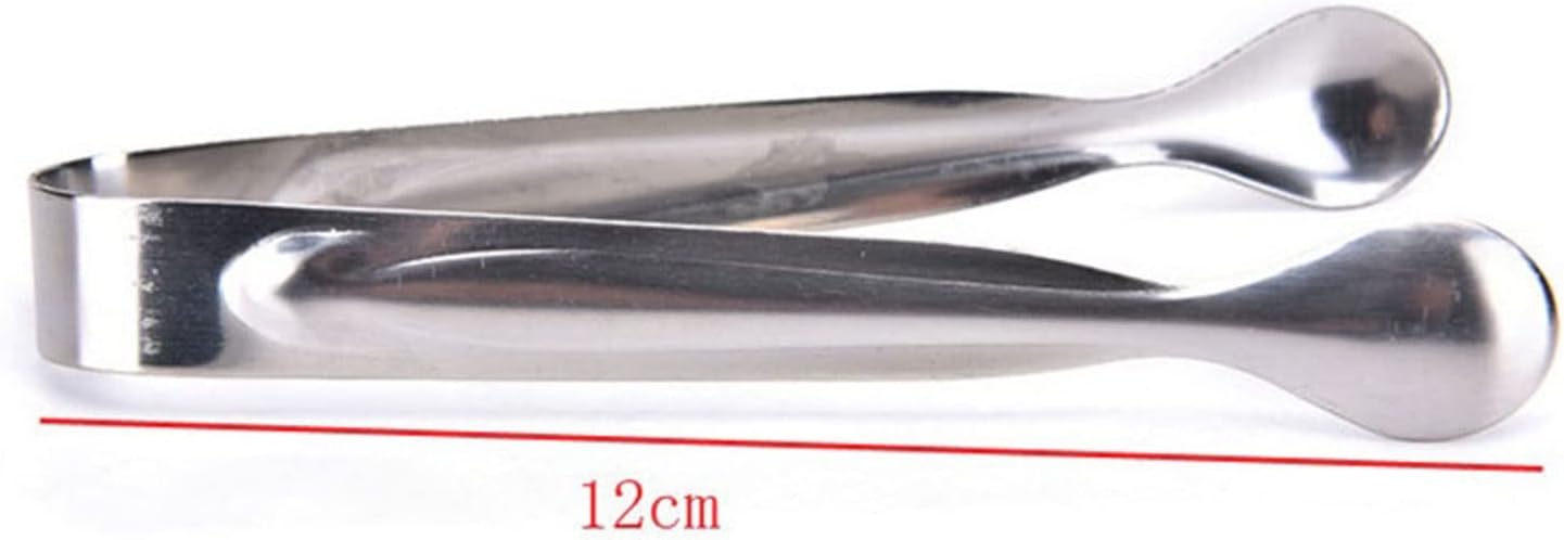 Ice Tongs Mini Stainless Steel Sugar Tongs Ice Bar Buffet Kitchen Spoon Food Clamp Coffee Tool Barbecue BBQ Clip