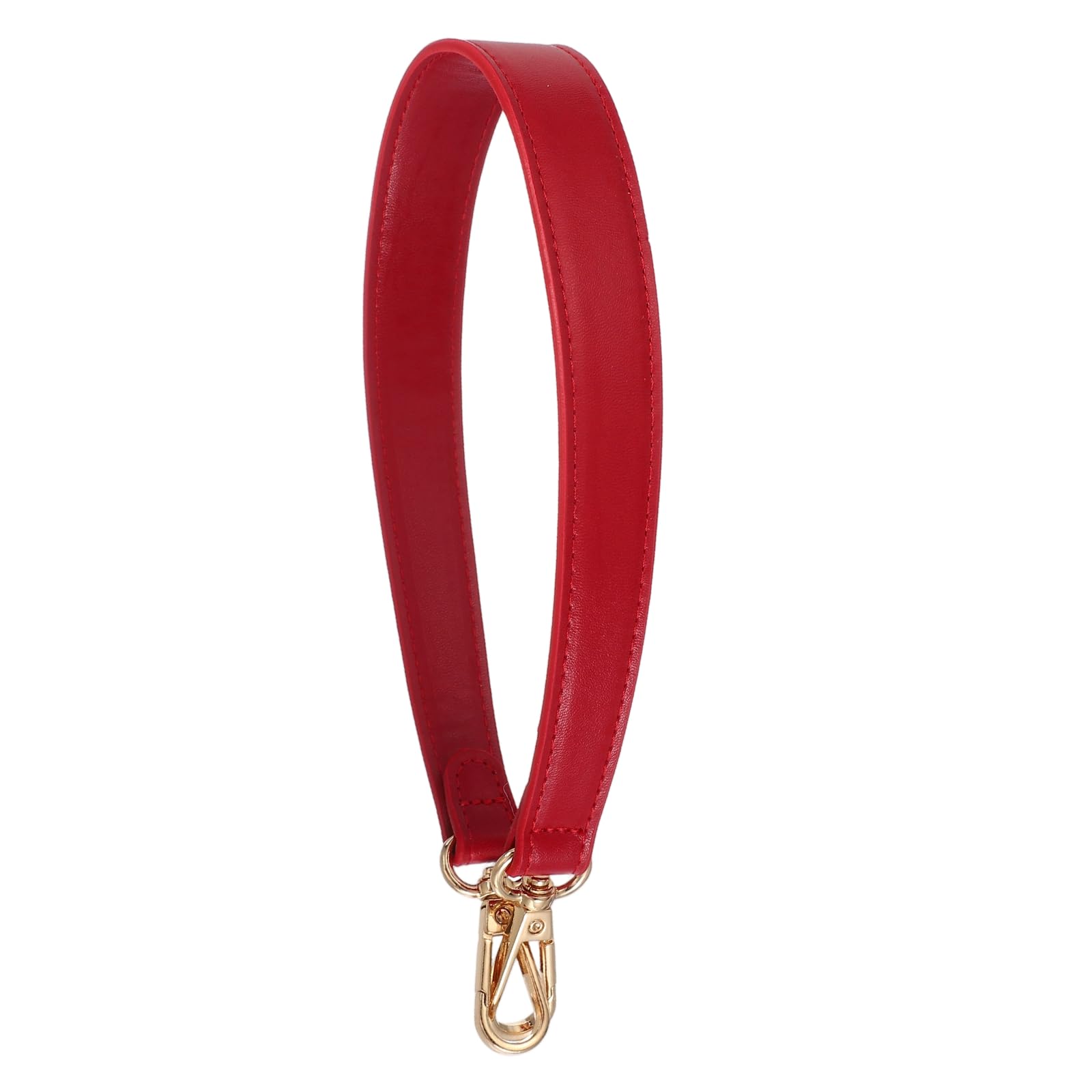YELARXI Leather Purse Strap, Replacement Handbag Shoulder Bag with Clasp Short Handle Crossbody Belt- Fitting for (Purse Making - Wallet - Briefcase - Shoulder Bag) 18.5 Inch & Burgundy