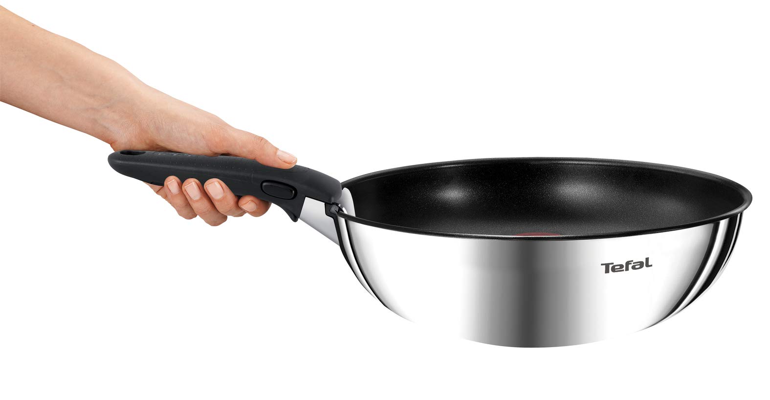 TEFAL INGENIO EMOTION Batterie de cuisine 12 pièces Induction Poêles 22/26/28cm + Casseroles 16/20cm (1,5L/3L) + Sauteuse 24 cm + 2 couvercles hermétiques + 1 poignée + 3 spatules L948SC04 Argent