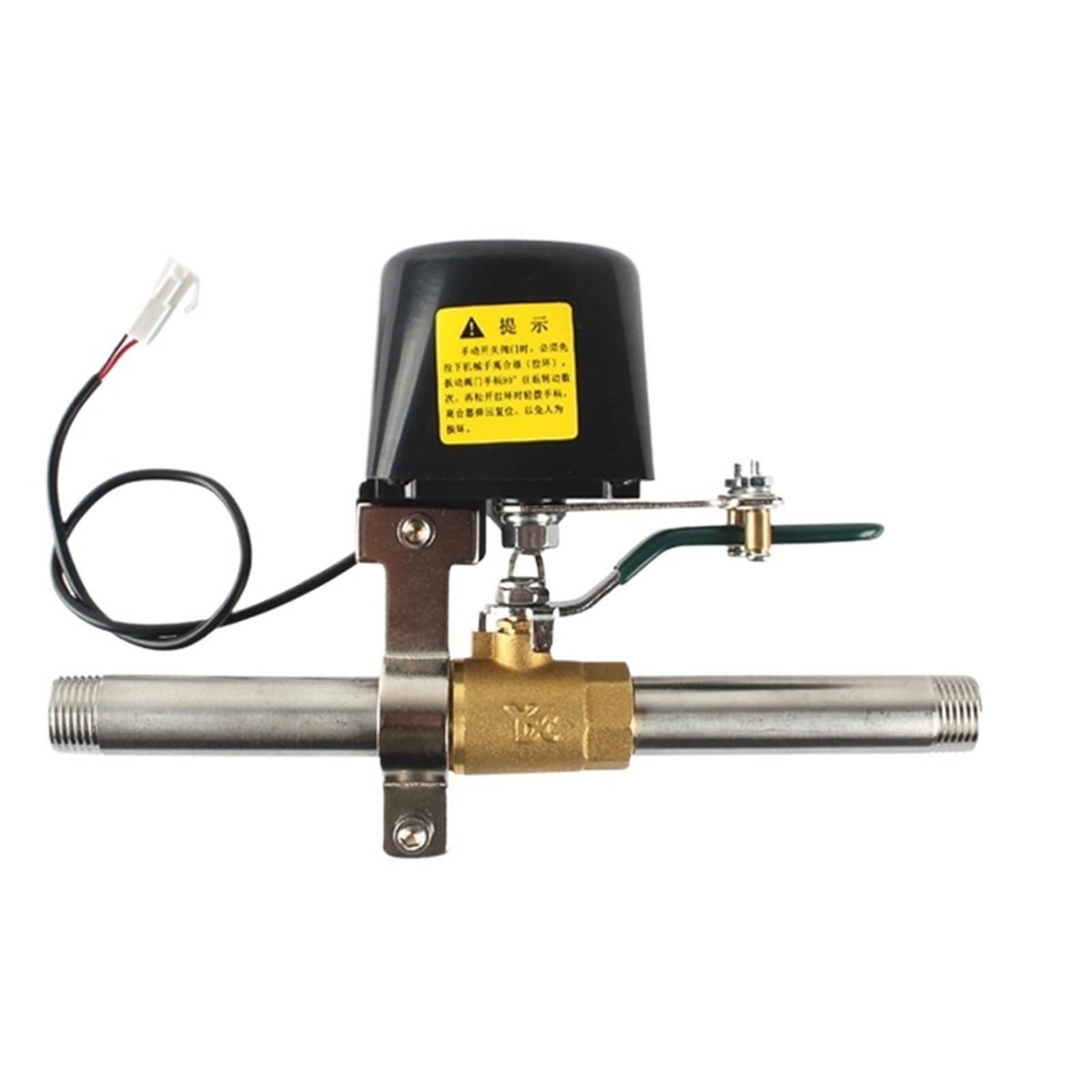 Válvula De Cierre For Tubería De Gas De 1/2" Y 3/4" Con Control Eléctrico De 12 V For Corte De Alarma De Gas/agua(3/4")