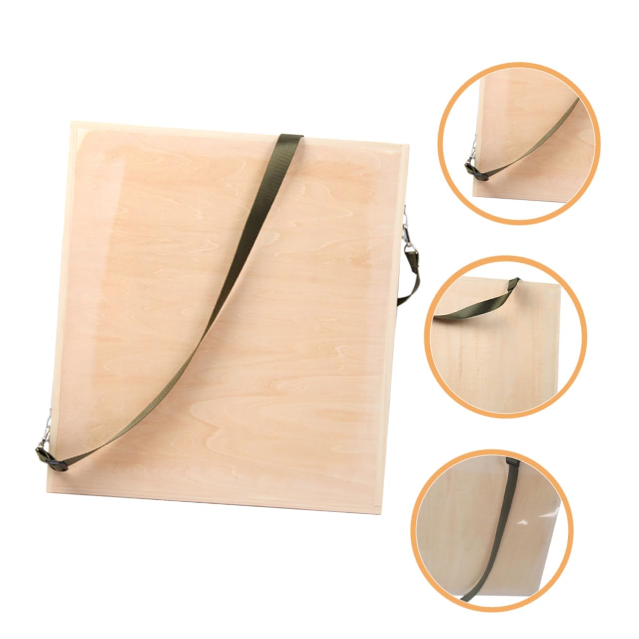 SEWACC Tableau De Dessin Portable Bois pour Artistes Planche De Croquis Légère avec Bandoulière pour Camping Et Activités Extérieures