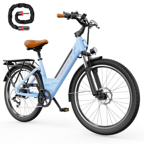 Cybervelo 750W Electric Bike for Adults,up 80 Miles Removable Battery Ebike, 26" Electric E Bike with 7-Speed,Adult Electric Bicycles for Commute Beach Snow Womens/Man All Terrain image 25