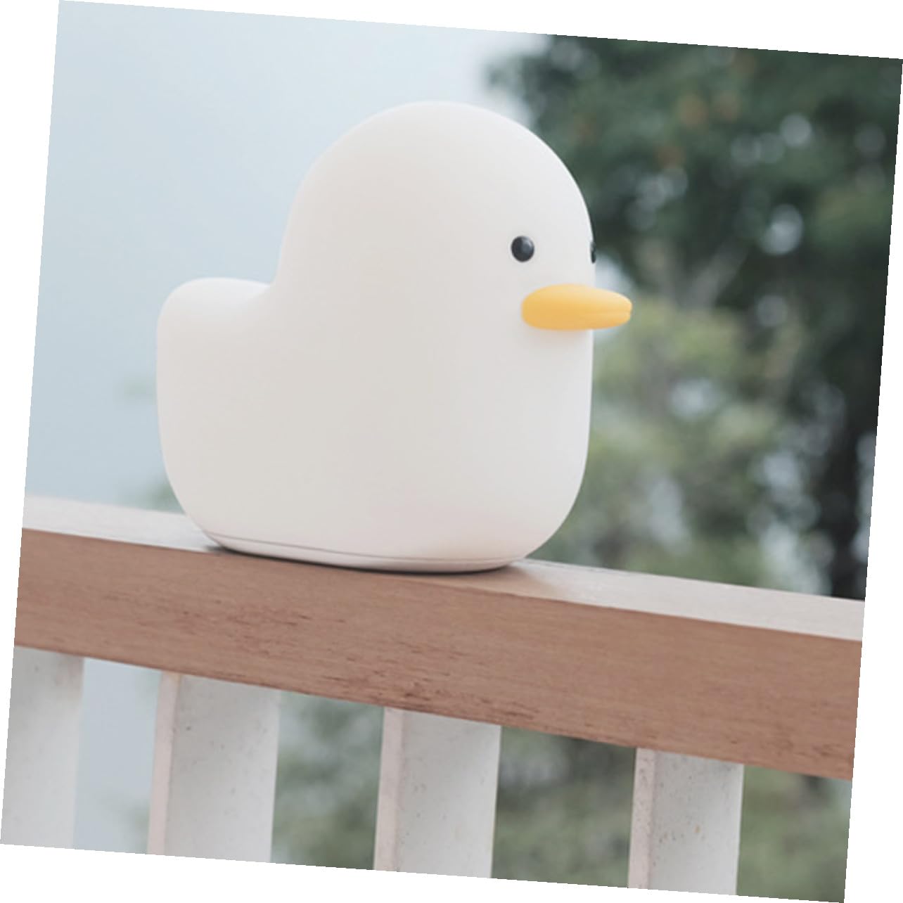 Toddmomy Lámpara de Noche de 1200mah de Silicona Diseño de Dibujos Animados Recargable por USB Control Palmeado para Decoración de Escritorio Hogar