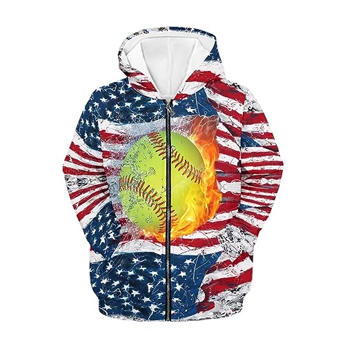 Yuuxorilu Kids Boys Full Zip Hoodie Jacket Long Sleeve Hooded Sweatshirt