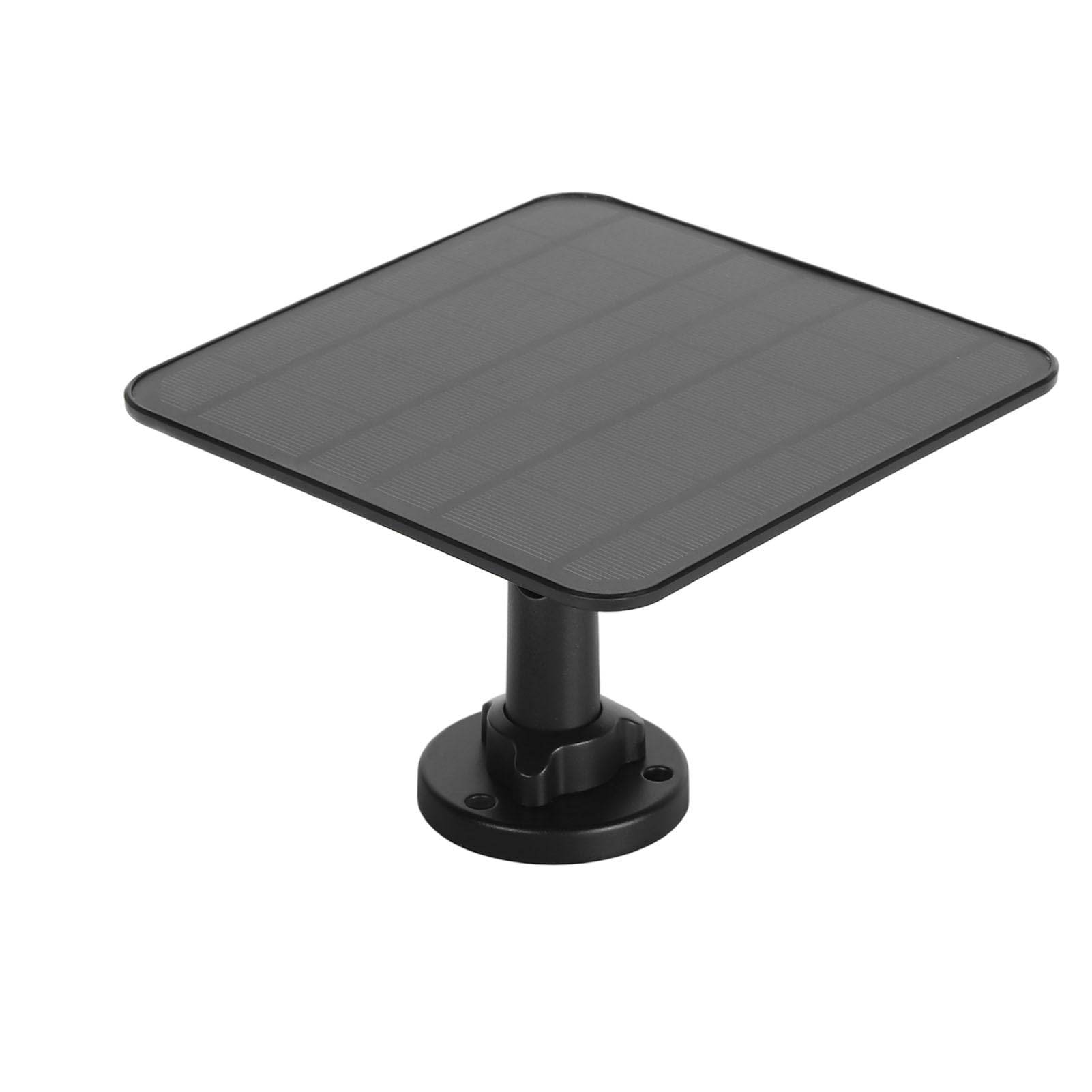 Panel Słoneczny 12 W do Kamery Zewnętrznej, Przenośny Zestaw ładujący Zasilany energią słoneczną, Wodoodporny Magnetyczny Zasilacz Słoneczny z ładowaniem IP65, Regulowany (BLACK)