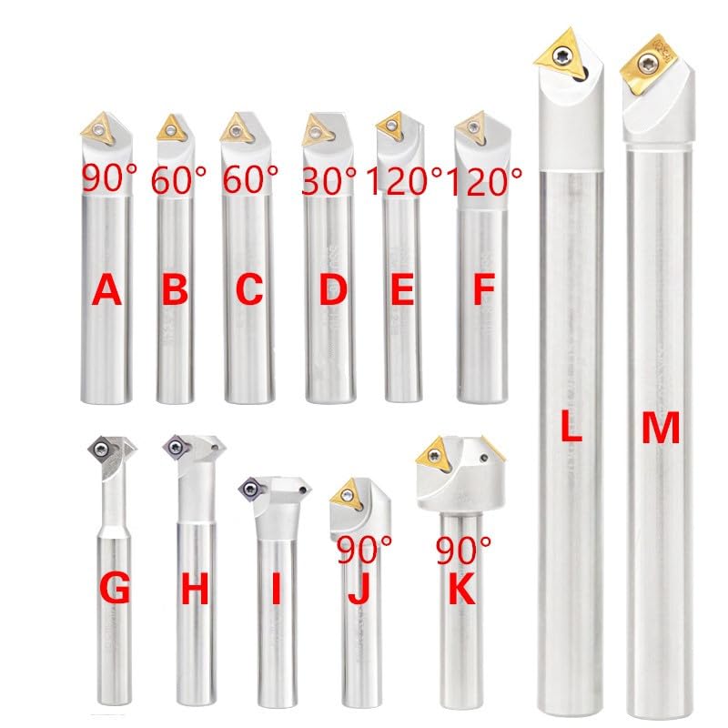 1Pc 45 Degrees/60 Degrees/90 Degrees/120 Degrees Chamfer End Milling Cutter,CNC Chamfering Tool Holder(11. SSY C20-20-130)