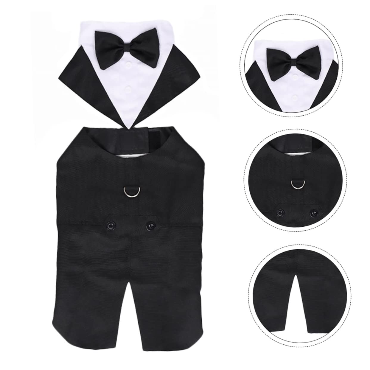 BESPORTBLE 3 Pz smoking per animali domestici costume animale abito da sposa per animali domestici giubbotto cane giacca cane smoking per cani abbigliamento per animali domestici cotone