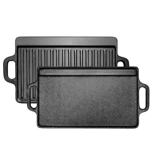 La Mejor Lista de Horno Maytag de esta semana. 47 Parrilla Reversible con Plancha, 45 cm * 22 cm Parrilla de Hierro Fundido, 2 IN 1 Plancha de Hierro Fundido, Fácil de Limpiar, Sartén Antiadherente, para Estufas de Gas, Hornos y...