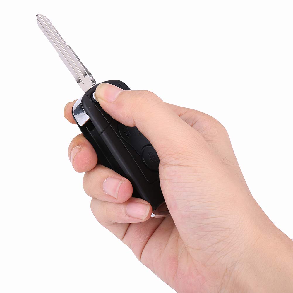 Custodia Portachiavi Auto In Nero Per SsangYong Actyon, Kyron, Rexton, Telecomando A 2 Pulsanti, Alloggiamento Sostitutivo Resistente