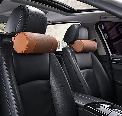 Reposacabezas coche Asiento del reposacabezas almohadas Auto Seguridad Cilíndrica Cuello Negro Negro Cubierta CUBIERTA Cojín Memory Bone Protector de cabeza Cojin cervical coche ( Type : G )