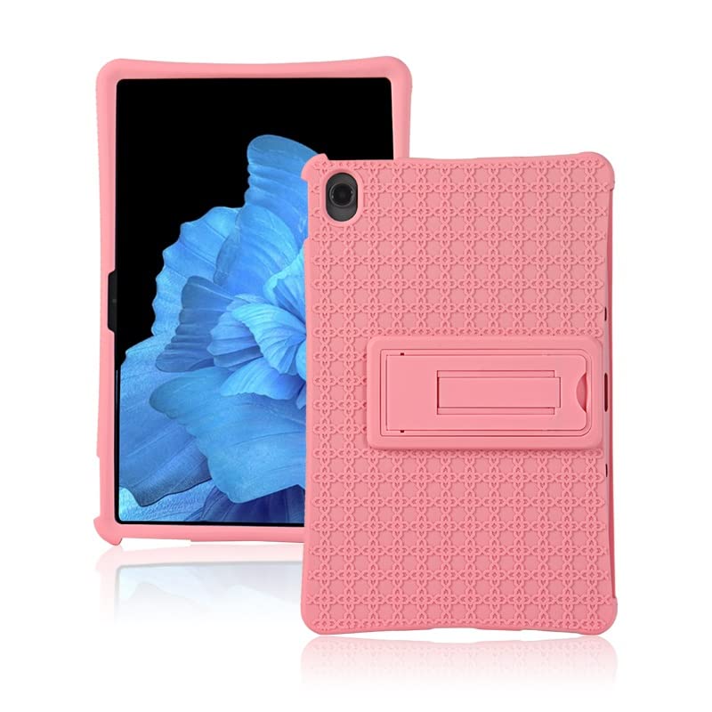 RUIPOCX Funda Compatible con Lenovo Chromebook Duet 3 de 11 Pulgadas Tableta, Funda de Silicona Suave con Soporte para Chromebook Duet 3 de 11 Pulgadas(Pink)