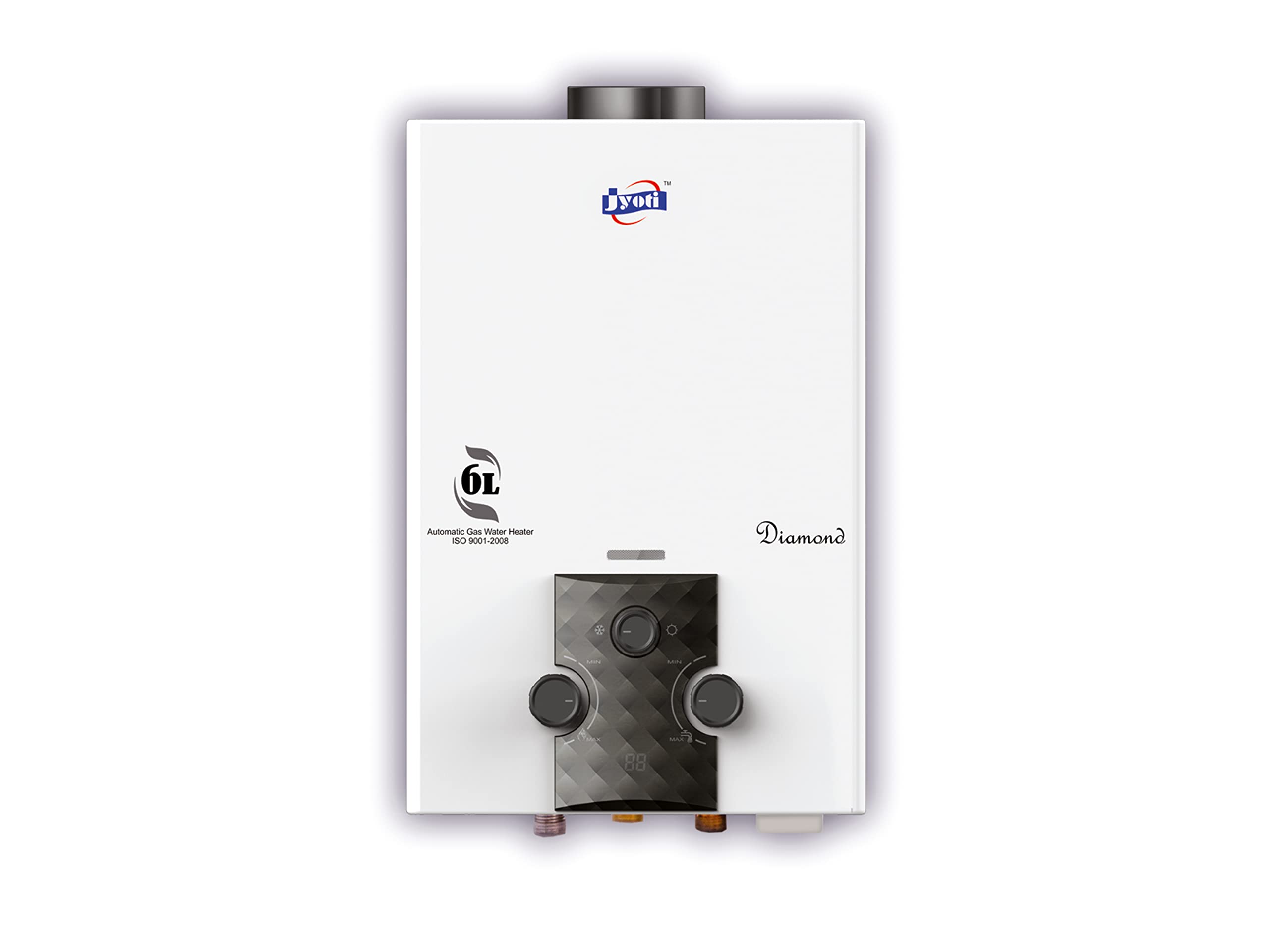 Jyoti Diamond HP Instant Gas Geyser | Fully Automatic High Pressure Pressure Gas Water Heater | 6Ltr Capacity Heavy Copper Tank | Digital Temperature Display-image-48