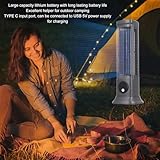 Desktop Tower Fan, Portable Bladeless Desk Fan with 3 Speeds Adjustable, 10 in Air Cooler Small Fan Quiet Table Fan for Bedroom Office Home Outdoor - Image 4