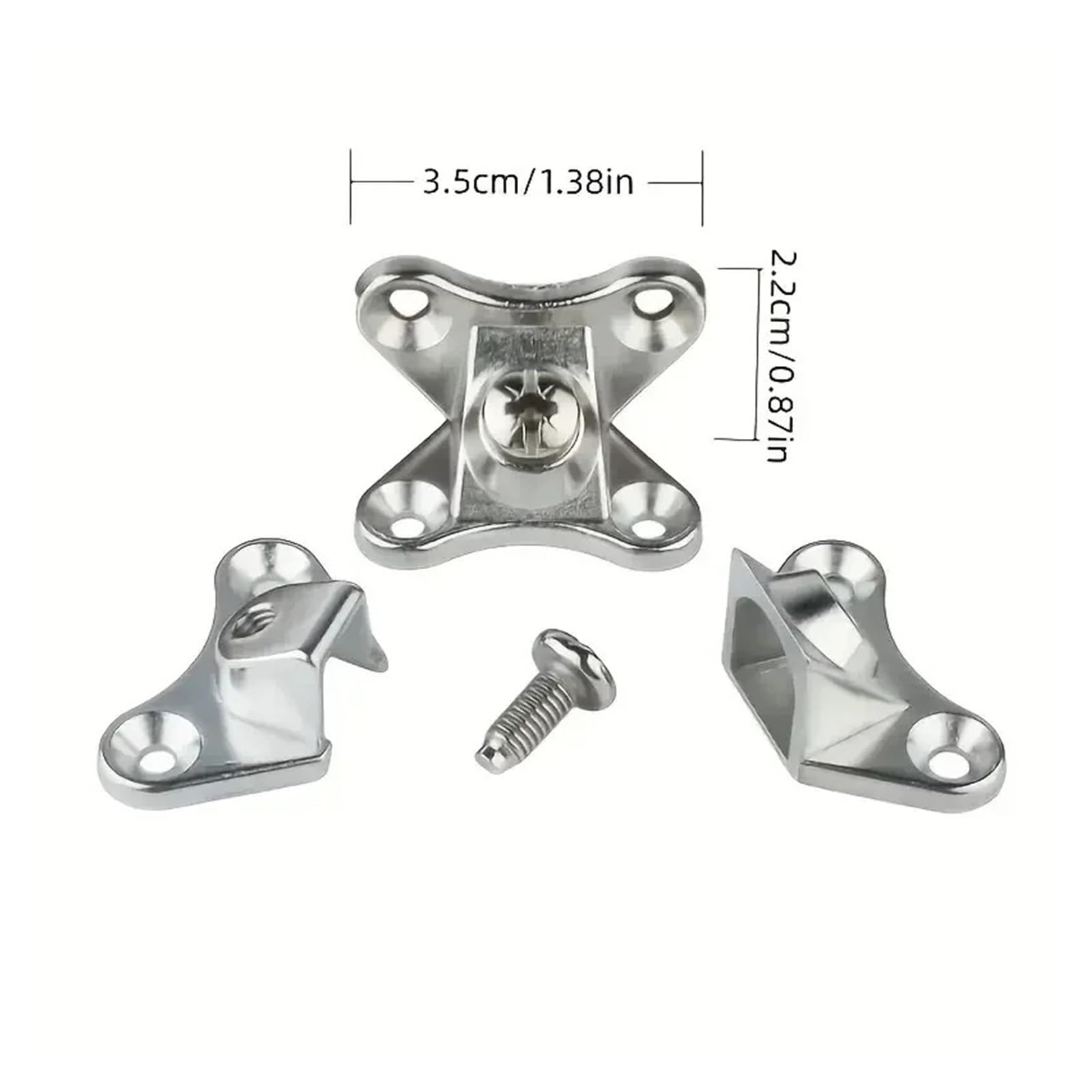 Staffe angolari rimovibili in lega di zinco | Set 10/20/30, connettori for scheda con viti abbinate(10PCS)