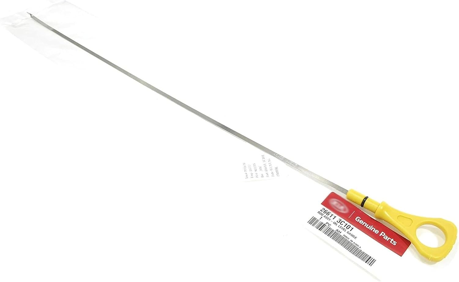 Genuine OEM 26611-3C101 Oil Level Gauge Rod / 266113C101 for Hyundai Palisade 20-22 Santa Fe 13-19 Azera 13-17 Genesis 15-16 Kia