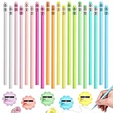 miikoul #2 Hb Pencils with Eraser & Sharpener 20 PCS Colorful Unsharpened Resin Pencils for Kids Pastel Color Pencil Bulk for Back to School, Office Writing, Graduation Gifts