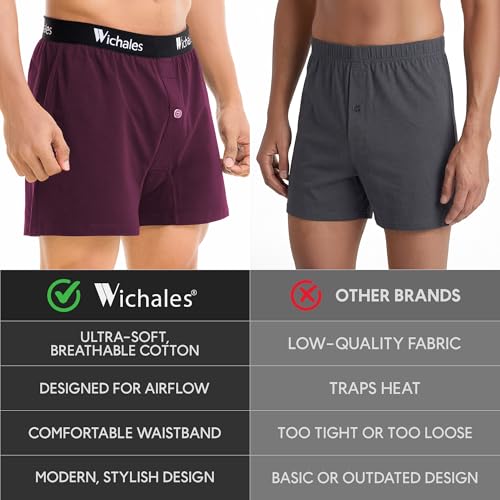Image of Mens Boxer Shorts Loose Fit Underwear Boxers Soft Breathable Men's Boxers Sleep Short for Men Underwears 3 Pack