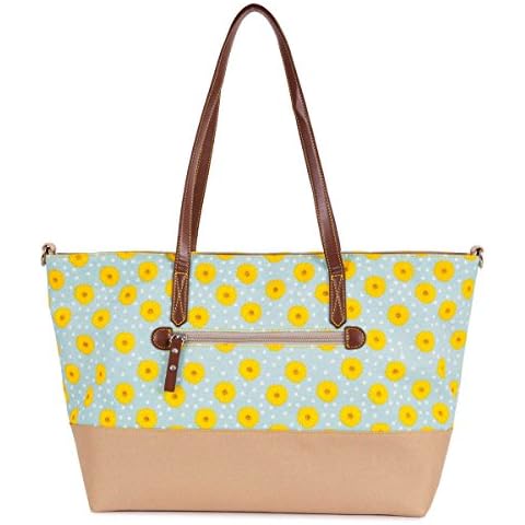 Pink Lining Notting Hill Tote Sunflowers Changing Bag Cover