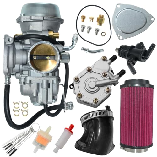 JDLLONG Carburetor for Polaris Sportsman 500 4X4 HO 2001-2005 & 2010-2012 1997-2009 Scrambler 500 4x4 2000 2001 2002 Trail Boss 325 Carb with Fuel Pump & Air Filter
