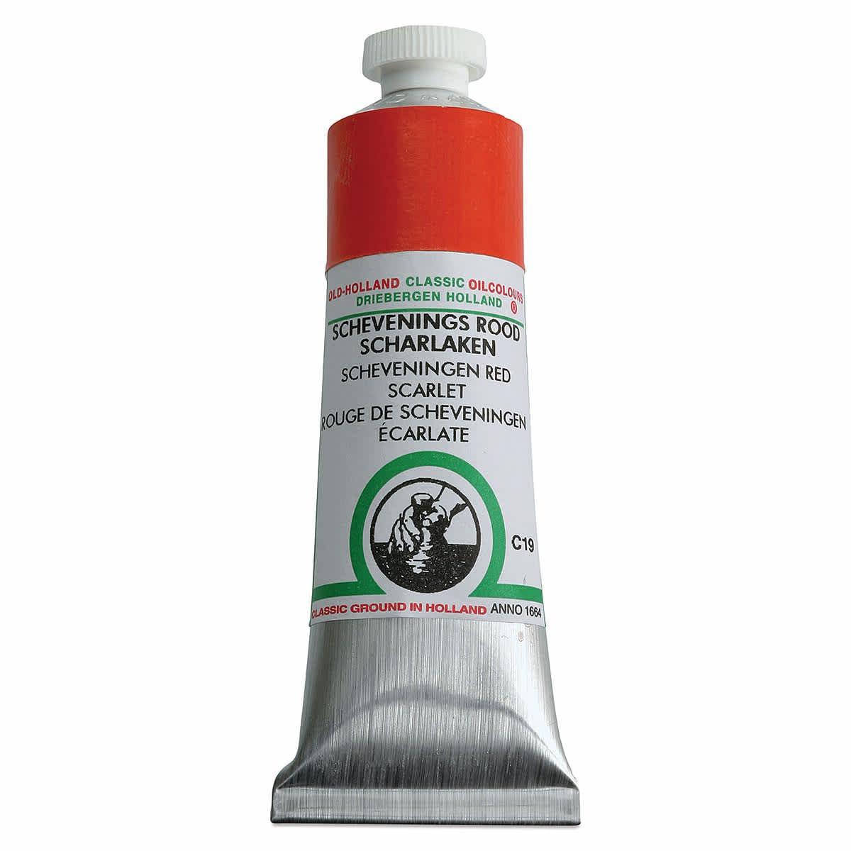 Old Holland C19 Scheveningen Red Scarlet Classic Oil: 40 Ml Scheveningen Scarlet Red