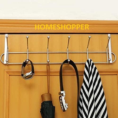 HOMESHOPPER Metal Chrome Finish Door Hook Organiser/Wall Hook Hanger (Silver) (B08YRT41R1) Amazon Price History, Amazon Price Tracker