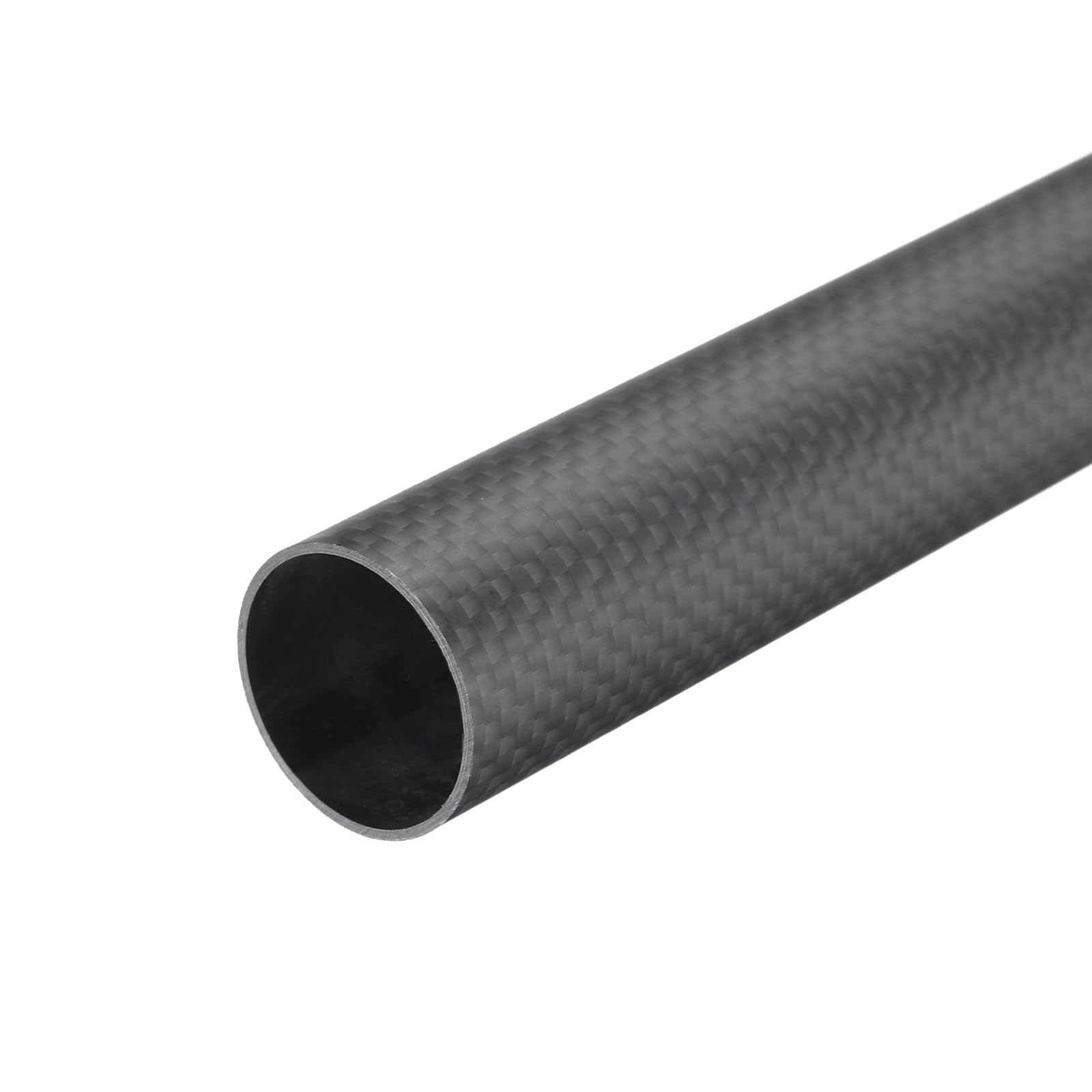 QUARKZMAN 1Pcs Tube En Fibre De Carbone 23 X 25 X 420Mm Surface Mate Rod 3K Enroulé Naturel Carbone Tubage Rond Pour Avion Rc Multicoptère Quadcoptère