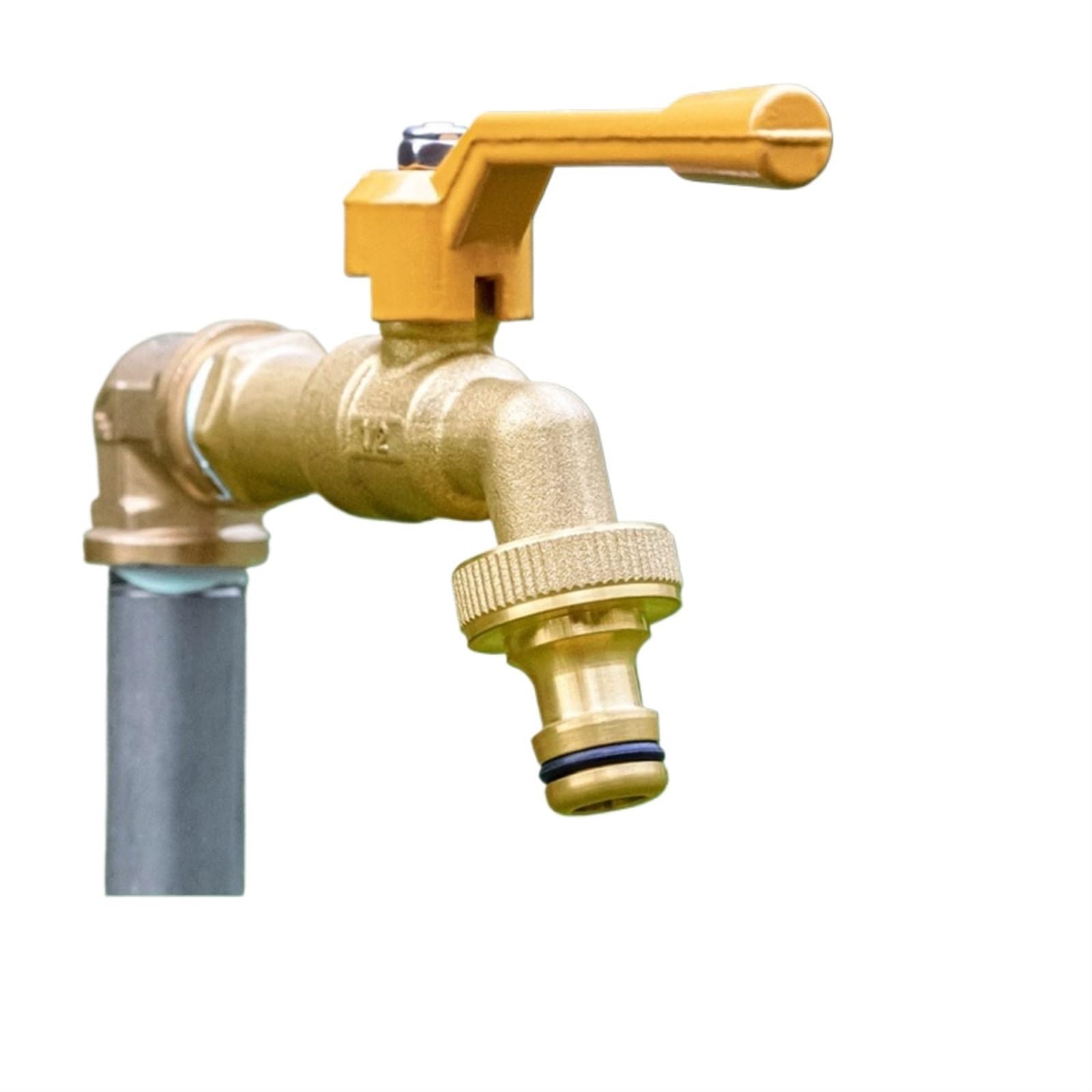 Trryuip Nipple Outside Tap Outdoor Garden Faucet Anti-Freeze Brass For And Irrigation Washing Machine Water Basin Faucets(Nipple)