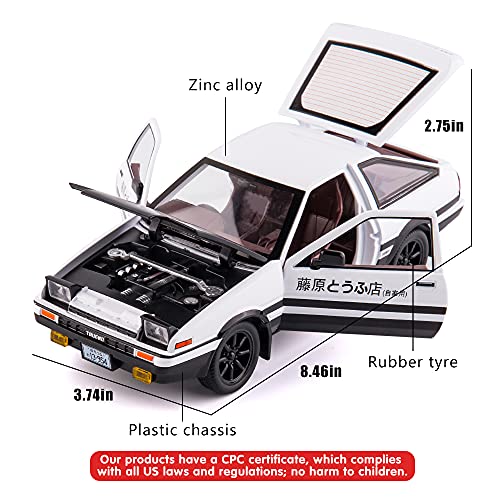 BDTCTK Modelo Auto AE86 Initial D 1:24 Negro miniatura 2