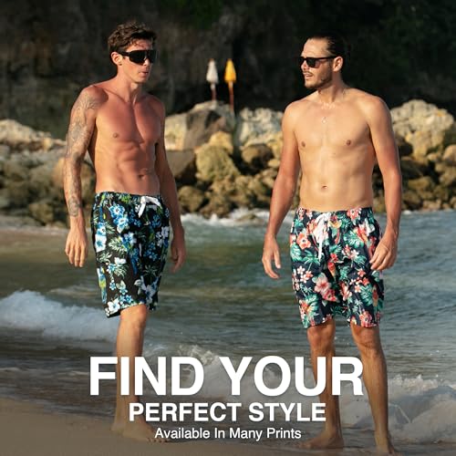 Image of Kanu Surf Men's Big Viper Extended Size Stripe Swim Trunk