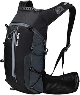 Mochila de ciclismo, Moniss Mochila de ciclismo à prova d'água Mochila de ciclismo respirável 10L Ultraleve bicicleta Mochila de hidratação de ciclismo de escalada
