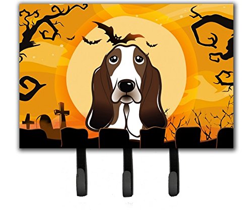 Halloween Basset Hound Leash & Key Holder