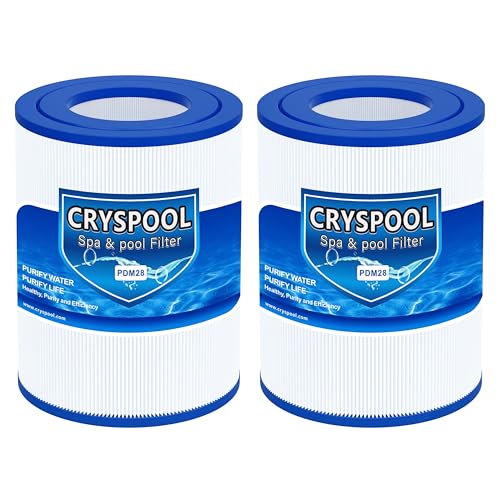 Cryspool PDM28 Filter Compatible with Spa Filter Aqua Crest PDM28 461273 Dream Maker 28 Sq. Ft Spa Filter Cartridge 2 Pack
