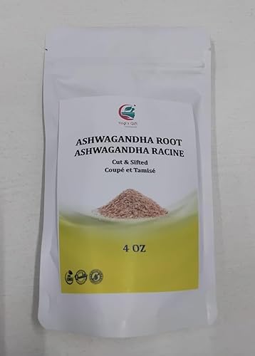 Raíz de Ashwagandha 4 onzas | Hierba Ashwagandha seca | 100% secado naturalmente | Withania Somnifera | El mejor tamaño de partícula para hacer té |