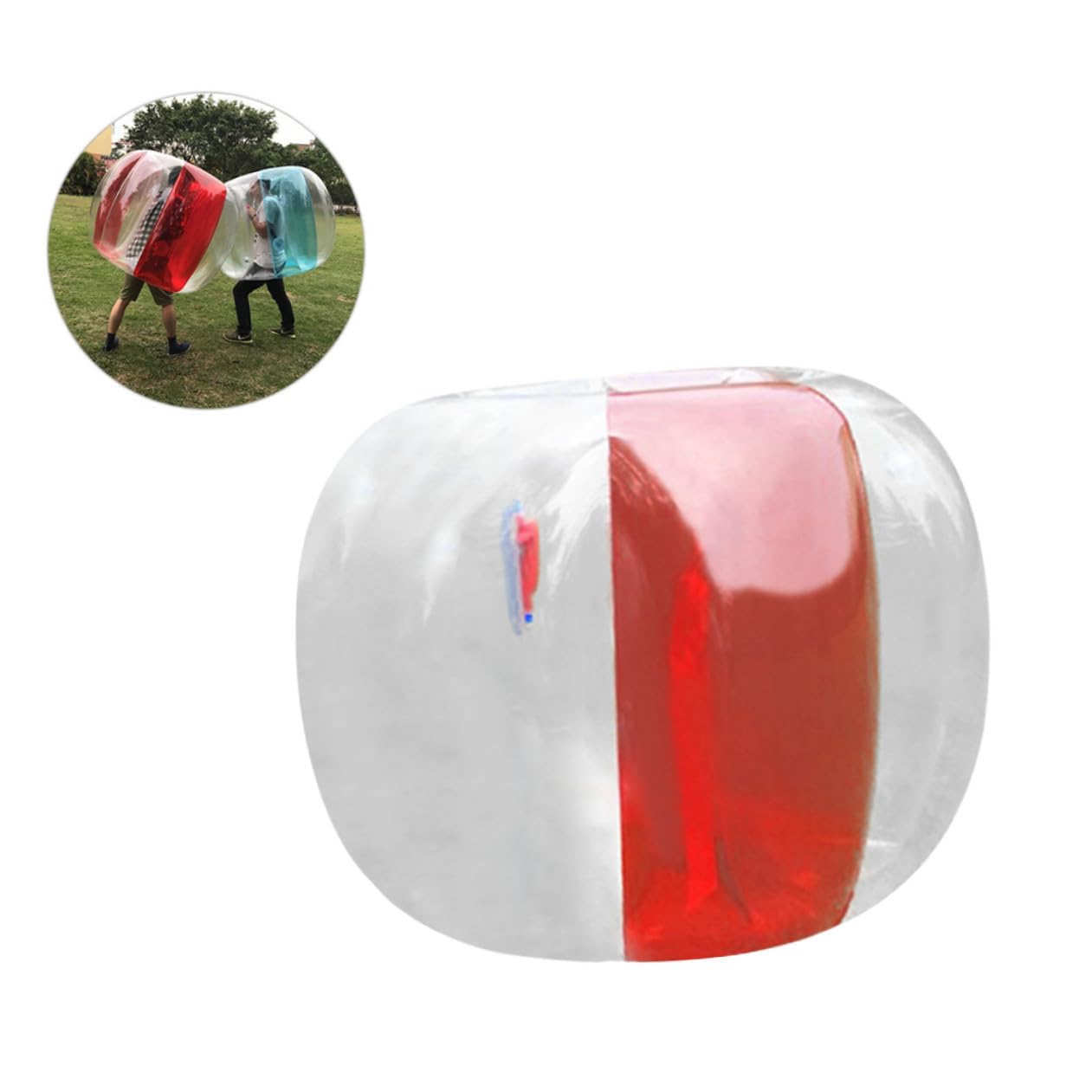 ibasenice Palla Di Collisione Palla a Bolle Giocattolo Esterno Giocattoli Da Trampolino Giocattolo Gonfiabile Giocattoli Da Calcio Palla Paraurti Umana Rosso
