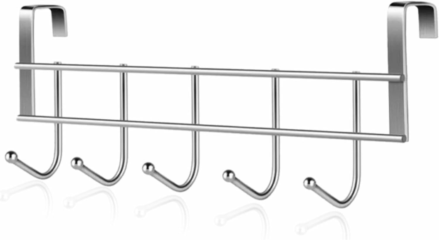 BUYEASE Door Hanger Heavy Duty Over Door Hanger with 5 Hooks Utensil