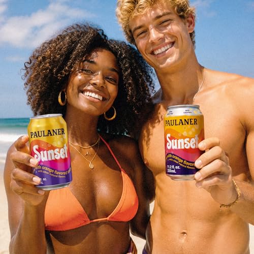 Image of Paulaner Sunset Orange Cola Soda Soft Drink (Classic and Zero) | Fruity European Natural Sugar Spezi Soda Made in Germany | Vegan and Gluten-Free (12 Pack, Variety)