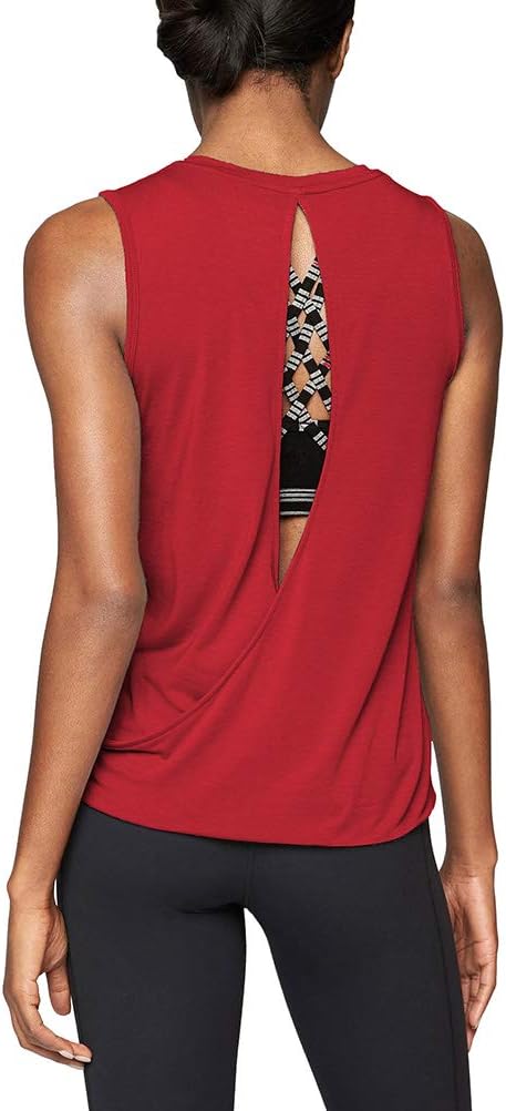 MippoWorkout Tops for Women Open Back Shirts Yoga Athletic Tops Running Muscle Tank Tops