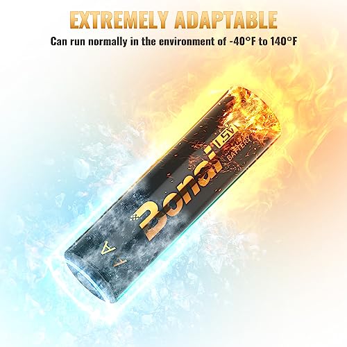 Image of BONAI AA Lithium Batteries 16 Pack, 1.5V 5100mWh(3400mAh) High Capacity Power for Blink Cameras & Smart Devices, -40F to 140F, Leak-Resistant Design, 10-Year Shelf Life【Non-Rechargeable】