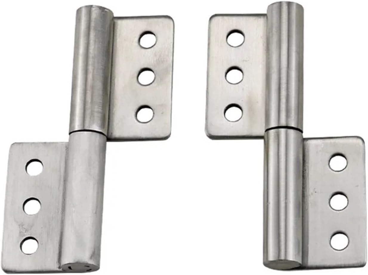 Removable Flag Hinge 100x60 Plug-in Industrial Machinery and Equipment Thickened Load-Bearing Hinge Stainless Steel 1Pcs(CL033-7 R)