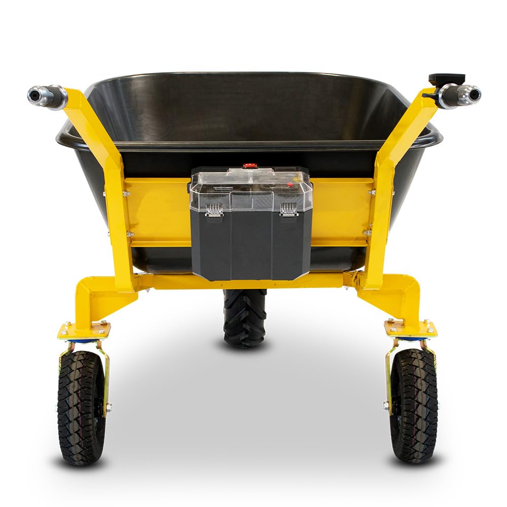 BAMATO Elektro Schubkarre MTR-200 fahrbar 200kg Tragkraft 160L Mulde 400W