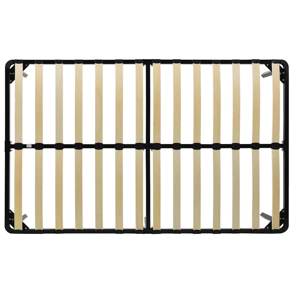 vidaXL Estructura de Cama Dormitorio Casa Robusta Duradera Mobiliario Cómodo Moderna Doble Matrimonial para Adultos de Metal Negro 160x200 cm