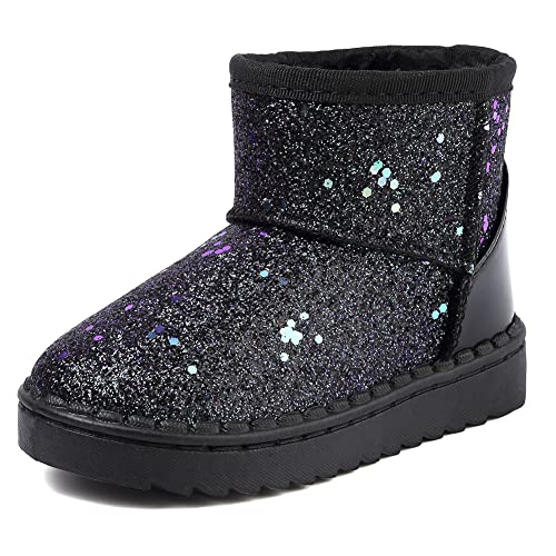 Girls Boots, Bunny Kid Boots Warm Winter Sequin Waterpoof Outdoor Snow Boots (Toddler/Little Kids)2