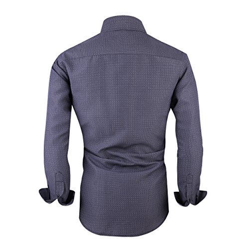 Alex Vando Mens Printed Dress Shirts Long Sleeve Regular Fit Button Down Shirt