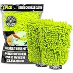 Chemical Guys – Chenille Premium Mikrofaser-Waschhandschuh, kratzfrei, Grün,
