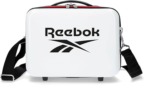 Reebok Maveryck Anpassbarer Kulturbeutel mit Schultergurt Weiß 11.4 x 8.3 x 5.9 in Starres ABS 9,14 L 1.3 lbs
